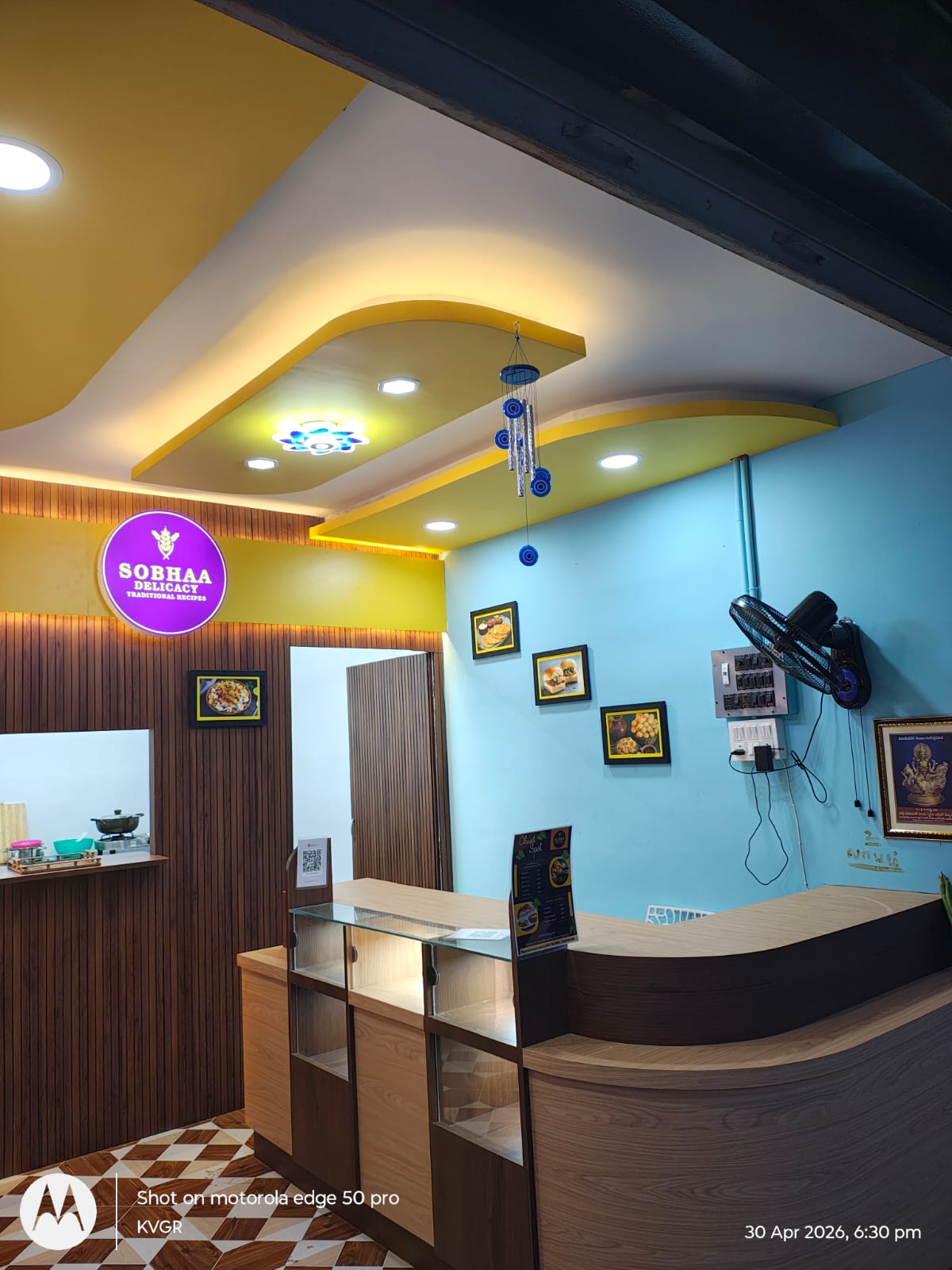 Chaat Spot counter at Karai Marina