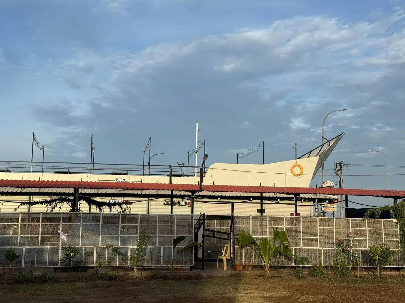 Karai Marina boat landmark day view